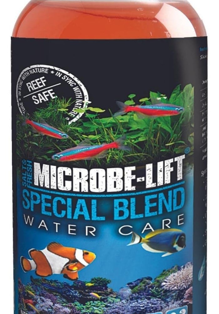 Microbe Lift MICROBE-LIFT SBH04 Special Blend Aquarium and Fish Tank Cleaner for Freshwater and Saltwater - 4 Ounces - Image 1